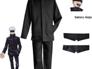 Disfraz Conjunto Jujutsu Kaisen咒術迴戰-Gojo Satoru五條悟 Negro 3pcs (+)