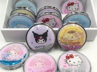 Espejito SANRIO Redondo con Glitter