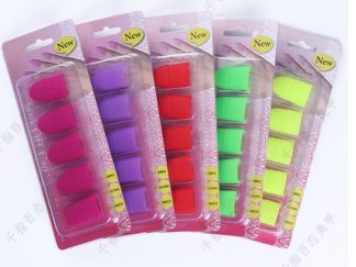 Estuche de Silicona para Quitar Esmalte 10pcs