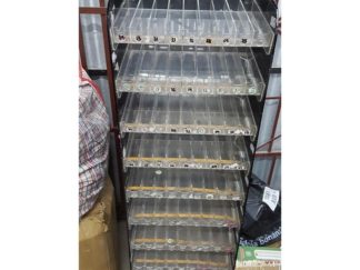 Exhibidor Acrílico para Esmalte 9 Pisos con Luz LED