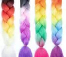 Extensión Trenza Gradiente de 4 colores serie D#