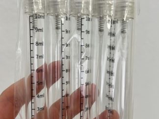 Frasco Dispensor de Vidrio Transparente con Escalas 10ml 5pcs