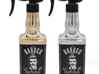 Frasco Rociador Dorado y Plateado