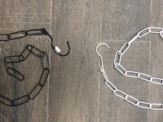 Gancho con Cadena Blanco y Negro