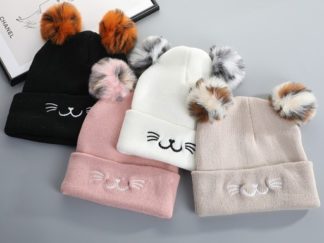 Gorra Invierno Gatito con Orejas de Bombon