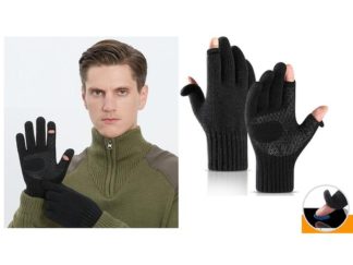 Guante Invierno con Tapita para Pulgar e Índice