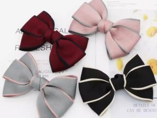 Hebilla Moño Doble con Borde