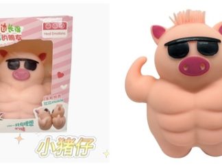 Juguete Squishy Chancho con Músculos (+)