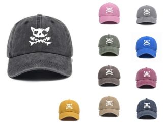 Kepi con Calavera de Espinas de Pescado