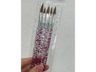 Kit de Pinceles para Pintar Uña Cristal 5pcs