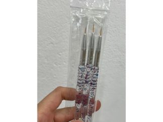 Kit de Pinceles para Pintar Uña con Puntas Finas 3pcs