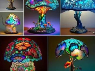 Lámpara Hongos Mosaico