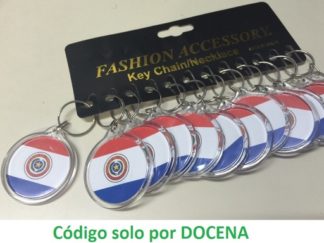 Llavero *docena: Plástico Redondo Paraguay