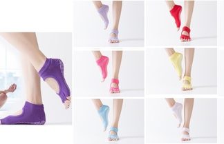 Medias Tobilleras Sin Dedos Antideslizante