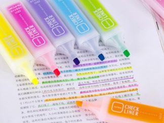 Marcador Fluor. JUMBO Check Liner 6pcs