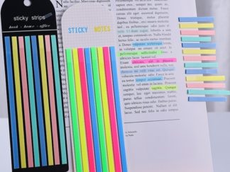 Marcador Fluor. en Sticker 0,5*14cm 20pcs*8tiras