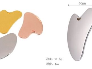 Masajeador de Metal forma Corazón para Gua Sha 5*8*0.4cm