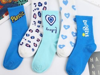 Medias 1/2Pantorilla tono Azul