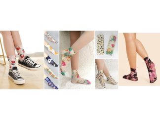 Medias Cortas Estampada