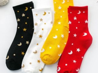 Medias Cortas Lunas y Estrellas