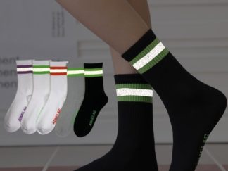 Medias Cortas con Raya Reflectiva