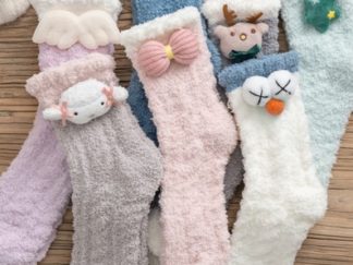 Medias Cortas de Lana con Peluche