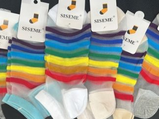 Medias Finas Tobilleras Arco Iris