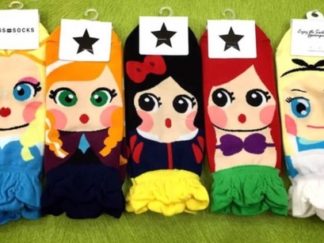 Medias Tobilleras Princesas con Borde Ondulada