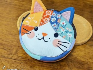 Monedero Gato del Arte de Retazos