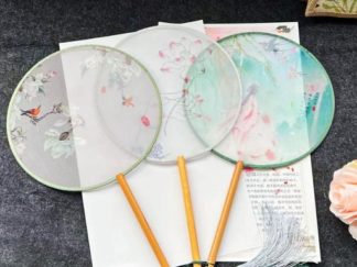 Pantalla China con Seda Diametro21cm