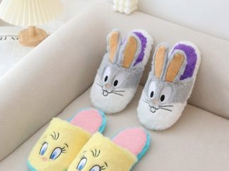 Pantufla Abierta a Talón Conejo y Pollito (+)