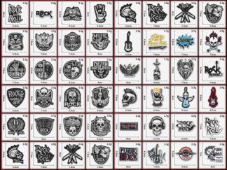 Parche para Tela Rock varios diseños