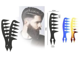 Peine con 6 Dientes y 2 Puntas