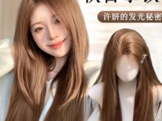 Peluca Castaña Liso 70cm