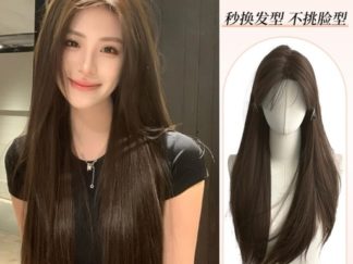 Peluca Castaña Larga