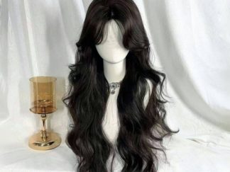 Peluca Negra con Rulos 80cm