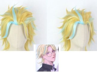 Peluca Tokyo Revengers東京復仇者-Haitani Rindō灰谷龍膽 Rubia-Celeste