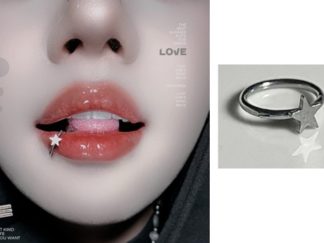 Piercing de Acero Círculo con Estrella (+)