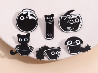 Pin Gato Negro en Frasco