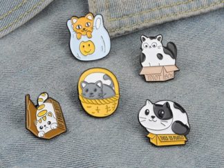 Pin Gato en Bolsa/Caja/Canasto