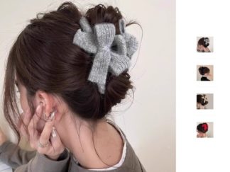 Pinza Tiburón con Moño de Lana 11cm