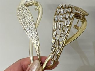 Pinza Torcida Ala con Strass