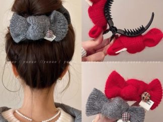 Pinza con Moño de Lana