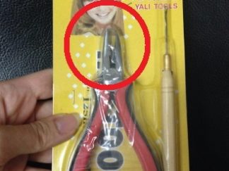 Pinza con Punta Recta y Aguja para Microring