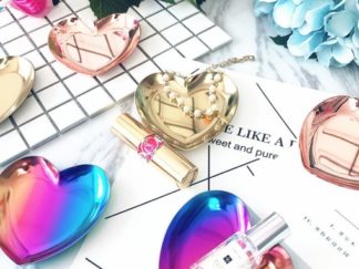 Platito Decorativo Corazón Metalizado