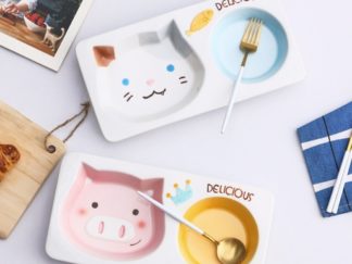 Plato Animado con 2 Divisiones 30*15,2*3,5cm