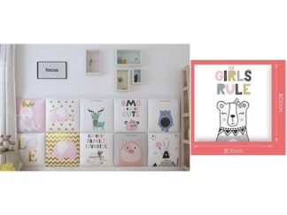 Protector Pegasola Decorativa para Pared serie para Nenas 30*30cm *u.