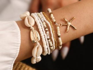 Pulsera Nacar con Canutillos y Estrella