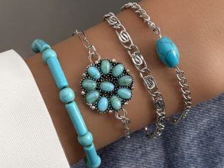 Pulsera Turquesa 4pcs