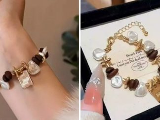 Pulsera con Granos de Café